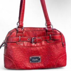 Rosetti Textured Red Shoulder Bag